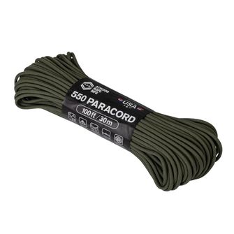 ATWOOD® 550 Paracord lano (100 stôp / 30 m) - Olive Drab (55024CB)