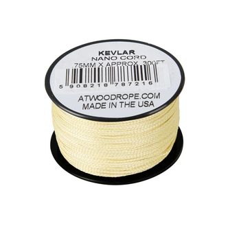 ATWOOD® Nano kevlarové lano 75 mm (300 stôp) - žltá (K300)