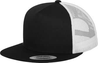 Brandit Classic Trucker 2-Tone čiapka s rovným šiltom, čierna-biela