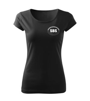 DRAGOWA dámske tričko SBS - SECURITY, čierne