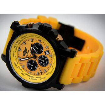 Flieger Chronograph hodinky, žlté