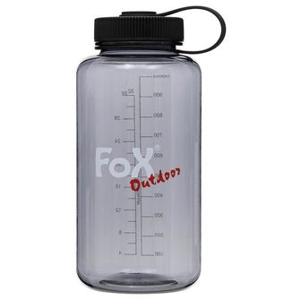 Fox Outdoor Fľaša na pitie so širokým hrdlom 1L, Tritan, sivá