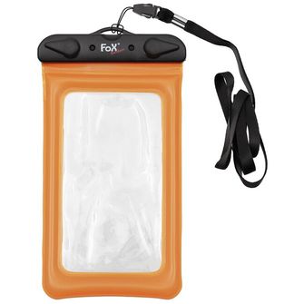 Fox Outdoor Vodotesný obal na smartfón, priehľadný, oranžová