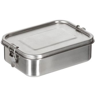 FoxOutdoor box na obed, Premium, nerezová oceľ, cca 19 x 14,5 x 6,5 cm