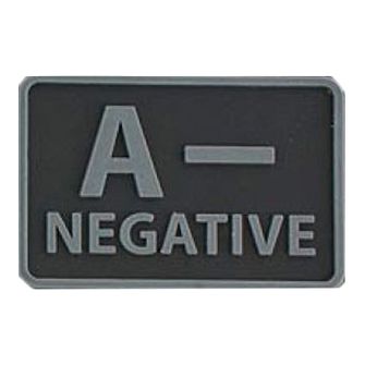 Helikon-Tex 3D PVC nášivka A- Negative, set 2ks, čierna