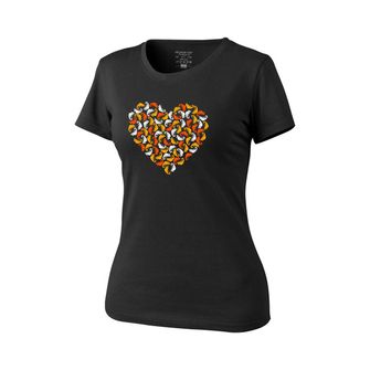 Helikon-Tex dámske krátke tričko Chameleon Heart, čierne