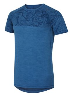 Husky Merino termoprádlo Pánske tričko s krátkým rukávom tm. modrá