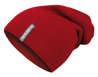 HUSKY pánska merino čiapka Merhat 2, červená