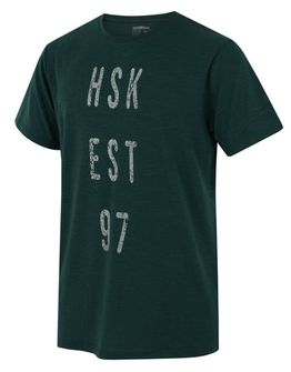 HUSKY pánske funkčné tričko Tingl M, tmavá zelená