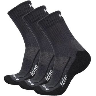 HUSKY ponožky Active 3Pack, čierna