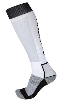 Husky Ponožky Snow Wool biela/čierna