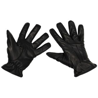 MFH Kožené rukavice Safety odolný proti prerezaniu, čierna