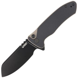 KUBEY Zatvárací nôž Creon S - Black-Tan G10