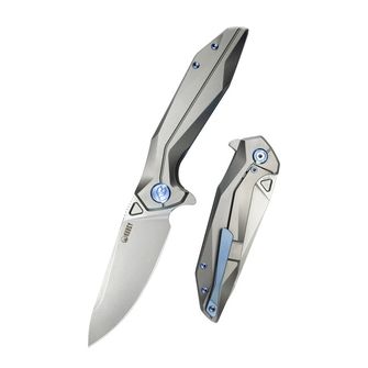 KUBEY Zatvárací nôž Nova, Silver Titanium