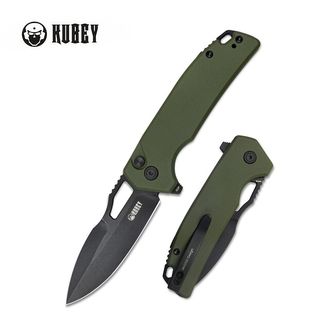 KUBEY Zatvárací nôž RDF Pocket Knife - Green & Black
