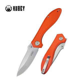 KUBEY Zatvárací nôž Ruckus Orange G10