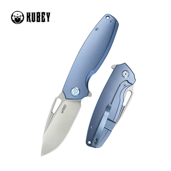 KUBEY Zatvárací nôž Tityus Blue ContouRed Titanium