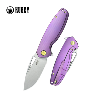 KUBEY Zatvárací nôž Tityus Purple ContouRed Titanium