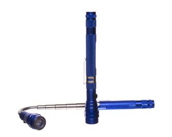 Remy LED teleskopické svietidlo s magnetom modré 17cm