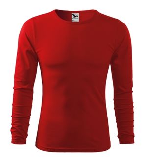 Malfini Fit-T LS pánske tričko s dlhým rukávom, červené