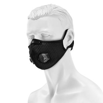 Maraton mriežkovaná anti-smogová maska - čierna