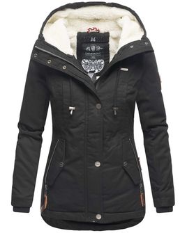 Marikoo BIKOO Dámska zimná bunda s kapucňou, čierna