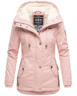 Marikoo BIKOO Dámska zimná bunda s kapucňou, ružová
