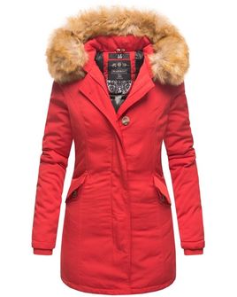 Marikoo Karmaa dámska zimná bunda s kapucňou, červená