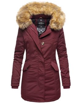 Marikoo Karmaa dámska zimná bunda s kapucňou, vínová