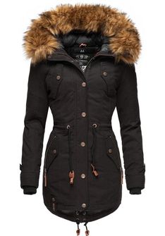 Marikoo LA VIVA PRINCESS Dámska zimná bunda s kapucňou, black