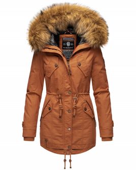Marikoo LA VIVA PRINCESS Dámska zimná bunda s kapucňou, rusty cinnamon