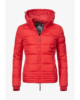 Marikoo SOLE Dámska zimná bunda s kapucňou, červená