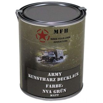 MFH army farba, NVA zelená matná, 1 liter