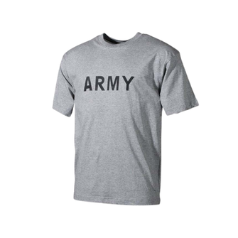 MFH tričko s nápisom army sivé, 160g/m2