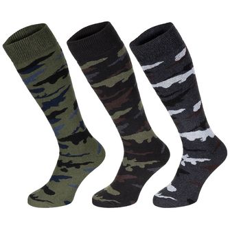 MFH Zimné ponožky, "Esercito", kamufláž, dlhé, 3-pack