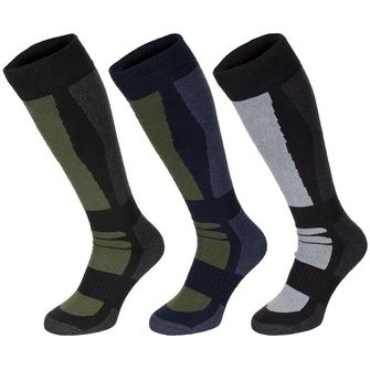 MFH Zimné ponožky, "Esercito", pruhované, dlhé, 3-pack