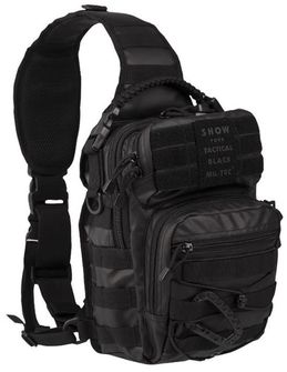 Mil-tec Tactical batoh jednopopruhový, čierny 10L