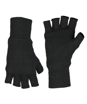 Mil-tec rukavice Thinsulate™ pletené bez prstov, čierne