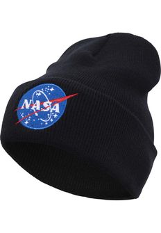 NASA Beanie Insignia zimná čiapka, čierna