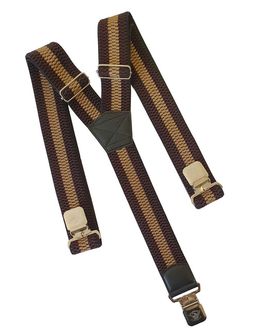 Natur Stripes traky na nohavice clip, hnedé