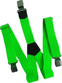 Natur traky na nohavice clip, zelené neónové