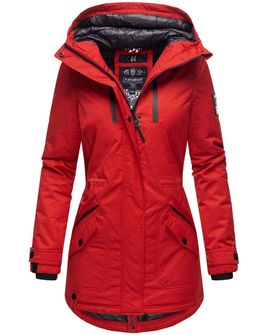 Navahoo Avrille dámska zimná bunda s kapucňou, červená