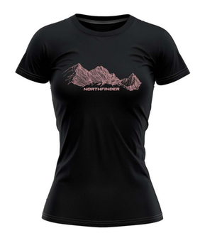 Northfinder dámske tričko KENYA, čierne