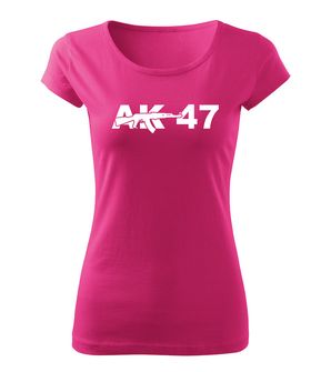 DRAGOWA dámske tričko AK-47, ružová 150g/m2
