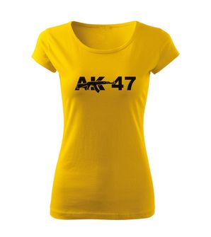 DRAGOWA dámske tričko AK-47, žltá 150g/m2