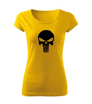 DRAGOWA dámske tričko punisher, žltá 150g/m2
