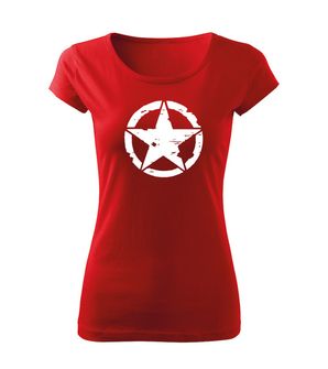 DRAGOWA dámske tričko star, červená 150g/m2