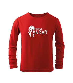 DRAGOWA Detské dlhé tričko Spartan army, červená