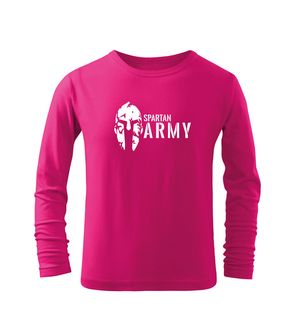 DRAGOWA Detské dlhé tričko Spartan army, ružová