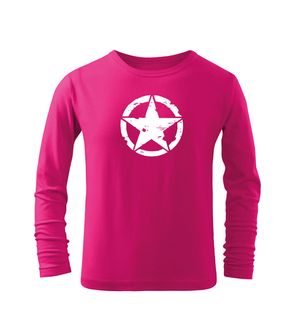 DRAGOWA Detské dlhé tričko Star, ružová